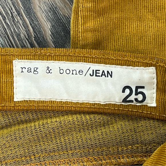 SOLD! Rag & Bone Skinny Jeans Corduroy Pants Saffron Yellow - Picture 8 of 12